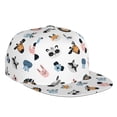 thumbnail image 1 of Fotbe Cartoon Animals Flat Bill Visor Cap Classic Snapback Hat Polyester Foam Trucker Hat Trucker Cap Adjustable Baseball Cap, 1 of 9