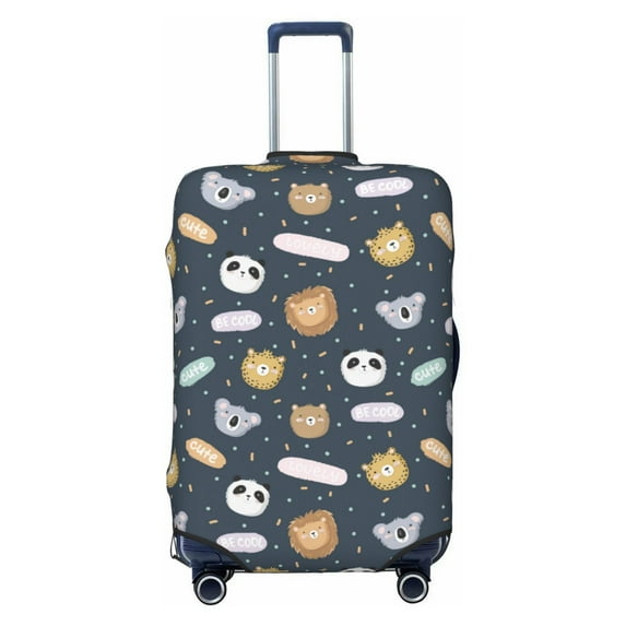 Fotbe Cartoon Animals Luggage Cover Protector,Suitcase Protector,Scratch and Dirt Resistant,Fits 18-32 Inch Luggage-Large