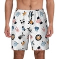 thumbnail image 1 of Fotbe Cartoon Animals Men’s Swim Trunks Quick Dry Swim Shorts Board Shorts with Mesh Lining-3X-Large, 1 of 9