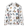 thumbnail image 1 of Fotbe Cartoon Animals Men's Women's UPF 50+ Sun Protection Jacket Hooded Cooling Shirt with Pockets Hiking Outdoor Performance-X-Large, 1 of 8