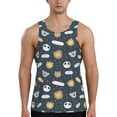 thumbnail image 1 of Fotbe Cartoon Animals Pattern Men's Quick Dry Workout Tank Top Gym Muscle Tee Fitness Bodybuilding Sleeveless T Shirt Breathable Workout Shirt-Small, 1 of 9