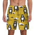 thumbnail image 1 of Fotbe Cartoon Bear Yellow Men’s Swim Trunks Quick Dry Swim Shorts Board Shorts with Mesh Lining-3X-Large, 1 of 9