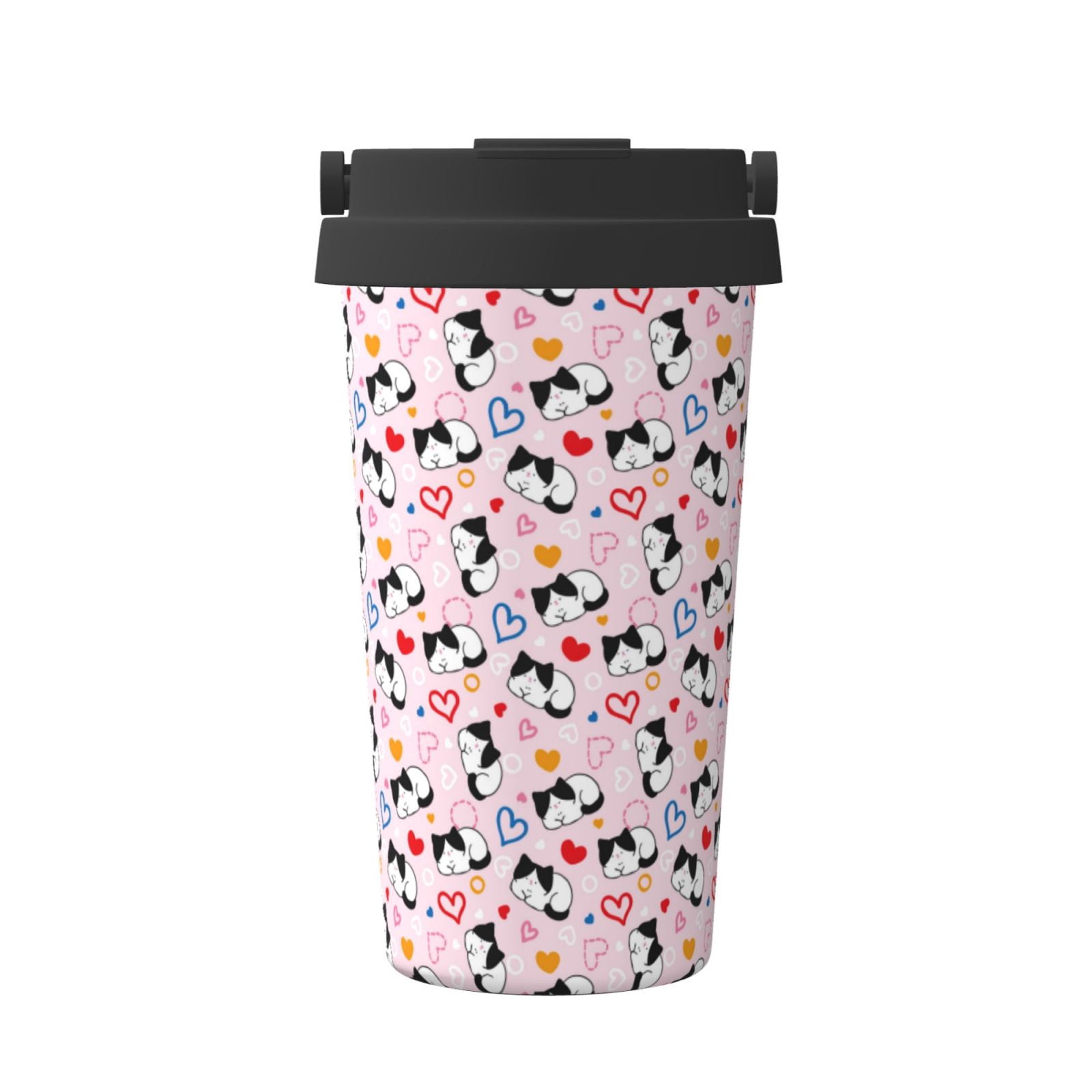 Crosswords and Cats Insulated Coffee Mug - 10oz