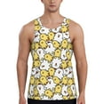 thumbnail image 1 of Fotbe Cartoon Chicken Pattern Men's Quick Dry Workout Tank Top Gym Muscle Tee Fitness Bodybuilding Sleeveless T Shirt Breathable Workout Shirt-X-Large, 1 of 9