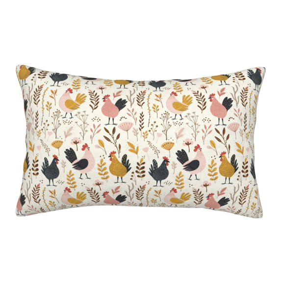 Fotbe Cartoon Chickens Pillow Cases - Envelope Closure - Luxury, Extra Soft, Cooling Pillow Covers - Wrinkle, Fade, Stain Resistant-20"x30"