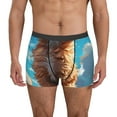 thumbnail image 1 of Fotbe Cartoon Cloud Puppy Men’s Total Support Pouch Boxer Briefs, X-Temp Cooling, Moisture-Wicking Underwear, Regular, Long-leg and Trunk-Small, 1 of 6