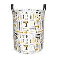 thumbnail image 1 of Fotbe Cartoon Color repair Tool Pattern Laundry Basket with Handles, Waterproof Large Laundry Hamper, Wash Bag for Corner Dorm, Rolling Laundry Basket with Handles-Medium, 1 of 6