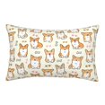 thumbnail image 1 of Fotbe Cartoon Corgi Pillow Cases - Envelope Closure - Luxury, Extra Soft, Cooling Pillow Covers - Wrinkle, Fade, Stain Resistant-16"x24", 1 of 9