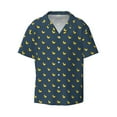 thumbnail image 1 of Fotbe Cartoon Ducks print Short Sleeve Button Down Shirts for Men Casual Summer Beach Wrinkle Free Shirt-Medium, 1 of 7
