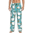 thumbnail image 1 of Fotbe Cartoon Funny Goose Men's Pajama Pants,Sleepwear Pants,Pj Bottoms Drawstring And Pockets-Small, 1 of 9