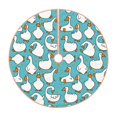 thumbnail image 1 of Fotbe Cartoon Funny Goose Pattern Christmas Tree Skirt, Tree Skirts Plush Christmas Decorations, Christmas Tree Skirts Xmas Decorations Holiday Party Decor-30", 1 of 6