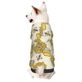 thumbnail image 1 of Fotbe Cartoon Honey Pot Bee Sunflower Print Small Dog Sweater Hoodies Pet Grey Hooded Soft Fleece Sweatshirts with Pocket Fall Winter Puppy Cat Sweaters Warm Clothes-Medium, 1 of 7