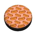 thumbnail image 1 of Fotbe Cartoon Hot Dog Spare Tire Cover Thickening Universal Fit for Jeep, Trailer, RV, SUV, Truck, Tough Tire Wheel Soft Cover-14 inch, 1 of 8