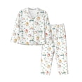 thumbnail image 1 of Fotbe Cartoon House Pattern Long Sleeve Pajama Set for Women,Sleepwear Set,2-piece Loungewear Set,Soft PJs Comfy Nightwear with Pockets -XX-Large, 1 of 7