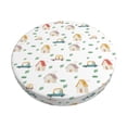 thumbnail image 1 of Fotbe Cartoon House Stool Covers Round,Waterproof Round Bar Stool Covers Bar Chair Covers Washable Stool Cushion Slipcover for 12-14 Inch Chair-12 inch, 1 of 7