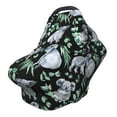 thumbnail image 1 of Fotbe Cartoon Koala Bear Pattern Car Seat Covers for Babies, Nursing Breastfeeding Cover Infant Carseat Canopy, Soft Stretchy Carrier Cover, 1 of 4