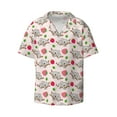 thumbnail image 1 of Fotbe Cartoon Koala Bear print Short Sleeve Button Down Shirts for Men Casual Summer Beach Wrinkle Free Shirt-, 1 of 7
