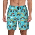 thumbnail image 1 of Fotbe Cartoon Monster Truck Men’s Swim Trunks Quick Dry Swim Shorts Board Shorts with Mesh Lining-XX-Large, 1 of 9