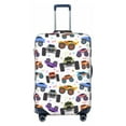 thumbnail image 1 of Fotbe Cartoon Monster Trucks1 Luggage Cover Protector,Suitcase Protector,Scratch and Dirt Resistant,Fits 18-32 Inch Luggage-Medium, 1 of 9