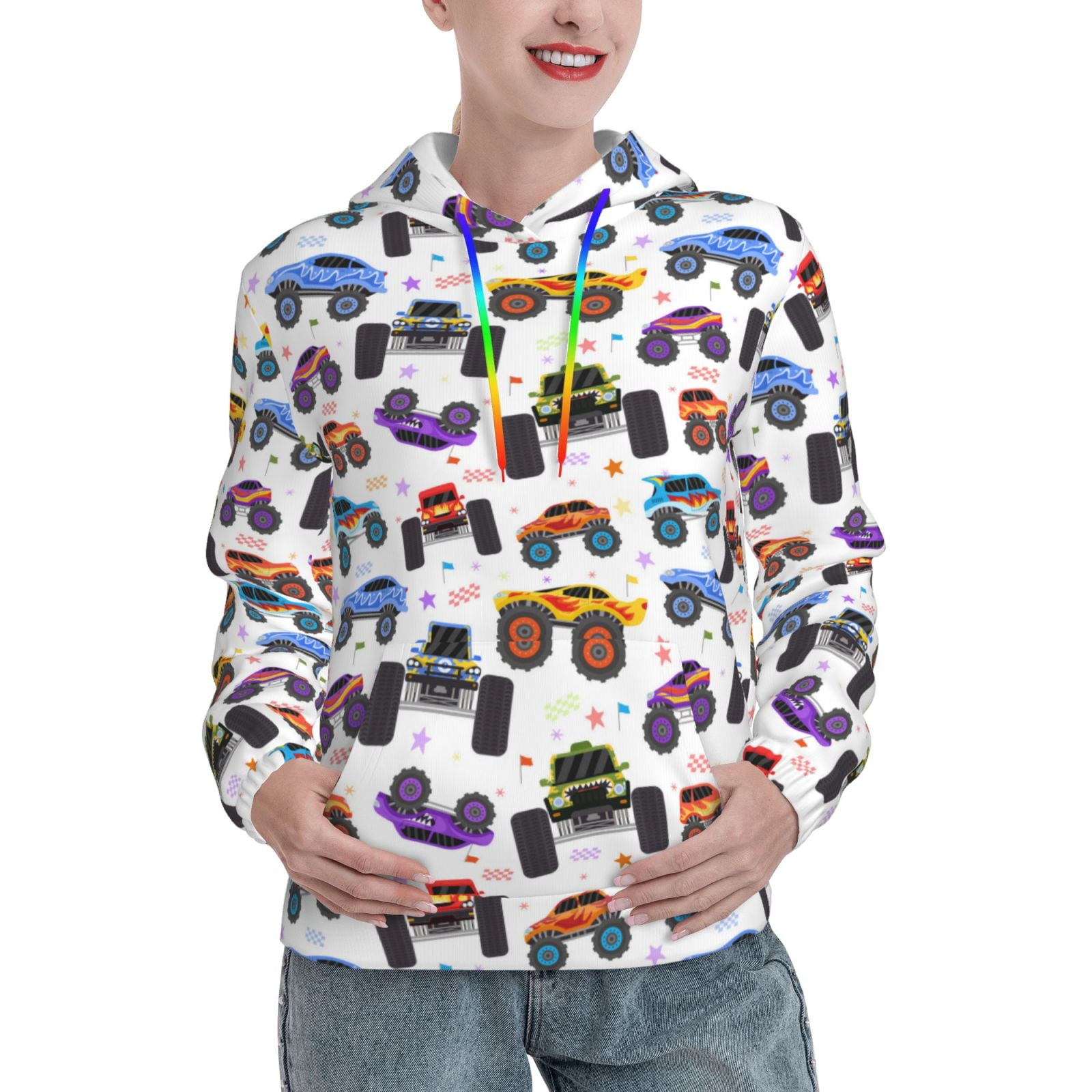 Monster Trucks - Turquoise - Long Zip Up Snug-Alls main image 1