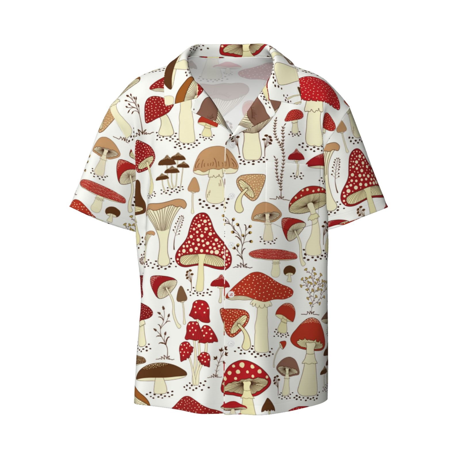 Women's Oversized Vintage Wildflower T-Shirt - Butterfly & Mushroom Hippie Graphic Tee