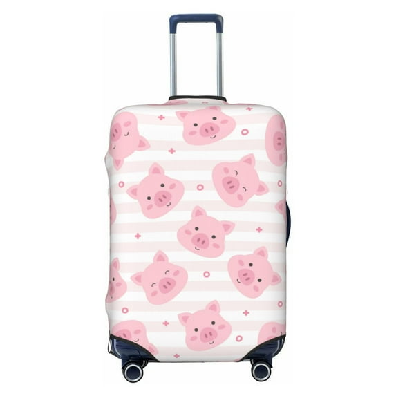 Fotbe Cartoon Pig Luggage Cover Protector,Suitcase Protector,Scratch and Dirt Resistant,Fits 18-32 Inch Luggage-Medium