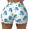 thumbnail image 1 of Fotbe Cartoon Poodle Dog Seamless Shorts, Womens Workout Shorts High Waist Stretch Booty Short for Gym/Yoga/Running/Biking-XX-Large, 1 of 9