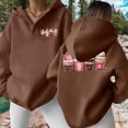 thumbnail image 1 of And Winter Fashion Ice Printed Women's Hooded Sweatshirt Without Pockets Sleep Hoodie Women Knitted Jacket Jacket Women Womens Sweatshirt Hoodie Hoodies Women Lightweight Sweatshirts for Women Womens, 1 of 4