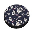 thumbnail image 1 of Fotbe Cartoon Spaceship Spare Tire Cover Thickening Universal Fit for Jeep, Trailer, RV, SUV, Truck, Tough Tire Wheel Soft Cover-17 inch, 1 of 8