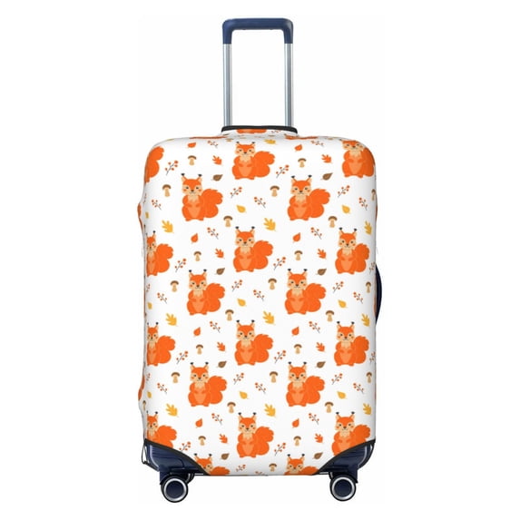 Fotbe Cartoon Squirrel Luggage Cover Protector,Suitcase Protector,Scratch and Dirt Resistant,Fits 18-32 Inch Luggage-Medium