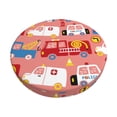 thumbnail image 1 of Fotbe Cartoon with Traffic Elements Stool Covers Round,Waterproof Round Bar Stool Covers Bar Chair Covers Washable Stool Cushion Slipcover for 12-14 Inch Chair-13 inch, 1 of 7