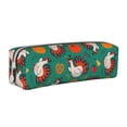 thumbnail image 1 of Fotbe Cartoon Turkey Pattern Leather Pencil Case, Pencil Pouch with Durable Zipper, Compact and Stylish Organizer for Stationery, Art Supplies, Travel Essentials, 1 of 7