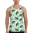 Fotbe Cartoon Turtle Pattern Men's Quick Dry Workout Tank Top Gym