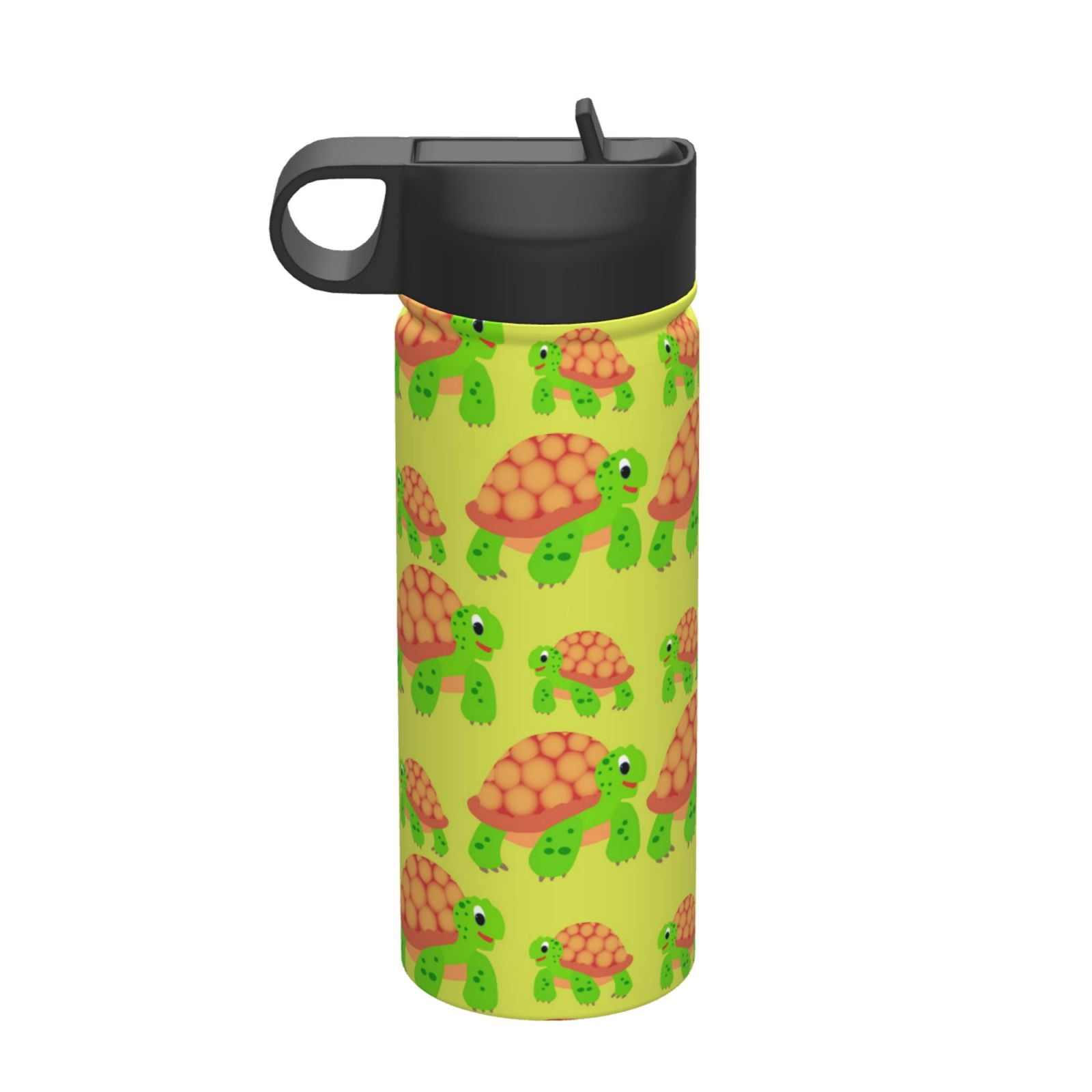 Turtle Shell Kettle Fotbe Cartoon Turtles 1 Pattern 18oz Sports Insulated Kettle Stainless ...