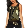 thumbnail image 1 of Fotbe Casino Cards 1 Womens Loose Fit Casual Flowy Slim-Fit Tank Tops Athletic Round Neck Trendy Sleeveless Summer Tops for Gym and Yoga-X-Large, 1 of 7