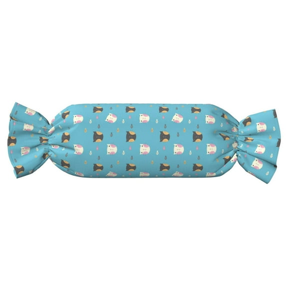 Fotbe Cat Fish Pattern Cervical Neck Pillow, Candy Pillow, Roll Foam Pillows, Bolster Pillow, Round Neck Pillows Support for Sleeping | Bolster Pillow