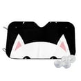 thumbnail image 1 of Fotbe Cat Meow Car Windshield Sunshade | Sun Visor Protector Front Window Shade, Keeps Out UV Rays, Keeps Your Vehicle Cool-Medium, 1 of 7