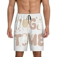 thumbnail image 1 of Fotbe Cat Yoga Time Pajama Shorts for Men, Men's Pajama Bottoms, Sleepwear,Short Pajama Pants-Small, 1 of 9