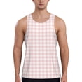 thumbnail image 1 of Fotbe Checkboard Pattern Men's Quick Dry Workout Tank Top Gym Muscle Tee Fitness Bodybuilding Sleeveless T Shirt Breathable Workout Shirt-XX-Large, 1 of 9