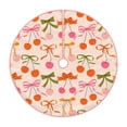 thumbnail image 1 of Fotbe Cherries And Bows Pattern Christmas Tree Skirt, Tree Skirts Plush Christmas Decorations, Christmas Tree Skirts Xmas Decorations Holiday Party Decor-30", 1 of 6