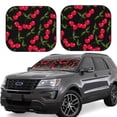 thumbnail image 1 of Fotbe Cherry 2-Piece Car Windshield Sun Shade | Sun Blocker for Car Windshield | Foldable Automotive Interior Accessories for Sun Protection-Small, 1 of 7