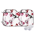 thumbnail image 1 of Fotbe Cherry Blossoms Car Windshield Sunshade | Sun Visor Protector Front Window Shade, Keeps Out UV Rays, Keeps Your Vehicle Cool-Medium, 1 of 7