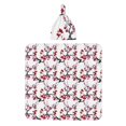 Fotbe Cherry Blossoms Printed Baby Swaddle Blanket and Headband Set