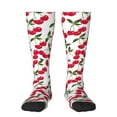 thumbnail image 1 of Fotbe Cherry print Women's Men's Novelty Crew Socks Cotton Socks Knee High Socks for Walking,Running,Nurses,Pregnancy, 1 of 9