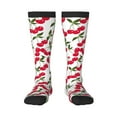 thumbnail image 1 of Fotbe Cherry print Women's Men's Novelty Crew Socks Cotton Socks Knee High Socks for Walking,Running,Nurses,Pregnancy, 1 of 9