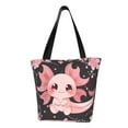 thumbnail image 1 of Fotbe Chibi Axolotl Sakura Fantasy Pattern Beach Tote,Shoulder Handbag,Spacious Tote Bag,Lightweight Travel Bag,Versatile Shopping Bag, 1 of 9