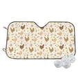 thumbnail image 1 of Fotbe Chicken Family Car Windshield Sunshade | Sun Visor Protector Front Window Shade, Keeps Out UV Rays, Keeps Your Vehicle Cool-Small, 1 of 7