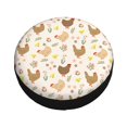 Fotbe Chicken Family Spare Tire Cover Thickening Universal Fit for Jeep