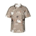 thumbnail image 1 of Fotbe Chicken Hawaiian Shirt For Men Unisex Summer Beach Casual Short Sleeve Cotton Linen Button Down Shirts-Xx-Large, 1 of 9
