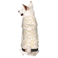 thumbnail image 1 of Fotbe Chicken Leg Print Small Dog Sweater Hoodies Pet Grey Hooded Soft Fleece Sweatshirts with Pocket Fall Winter Puppy Cat Sweaters Warm Clothes-X-Small, 1 of 7